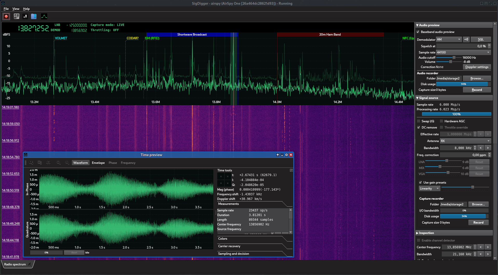 SigDigger - A free digital signal analyzer